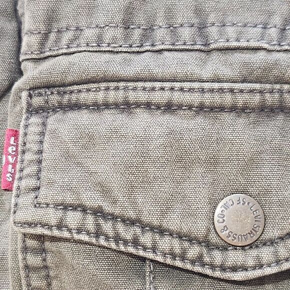 Levis jacket For Mens Size XL With Sherpa Olive Color Full Zip A2 - Picture 10 of 15